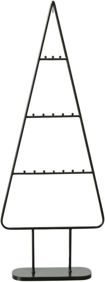 Spetebo Design Metall Tannenbaum für Zierschmuck - 111 cm - Deko Weihnachtsbaum schwarz - Weihnachts