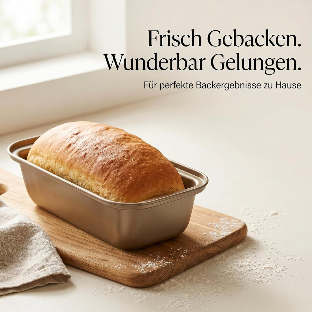 4 Stück Brotbackform Kasten, 25 x 13 x 6cm Kastenform Brot Kohlenstoffstahl, Rechteckige Toastbrot B