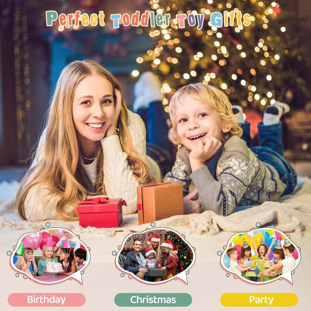 Musikinstrumente für Kinder- Miljgte Kinderspielzeug ab 3 Jahre Spielzeug Holzspielzeug Trommel Xylo