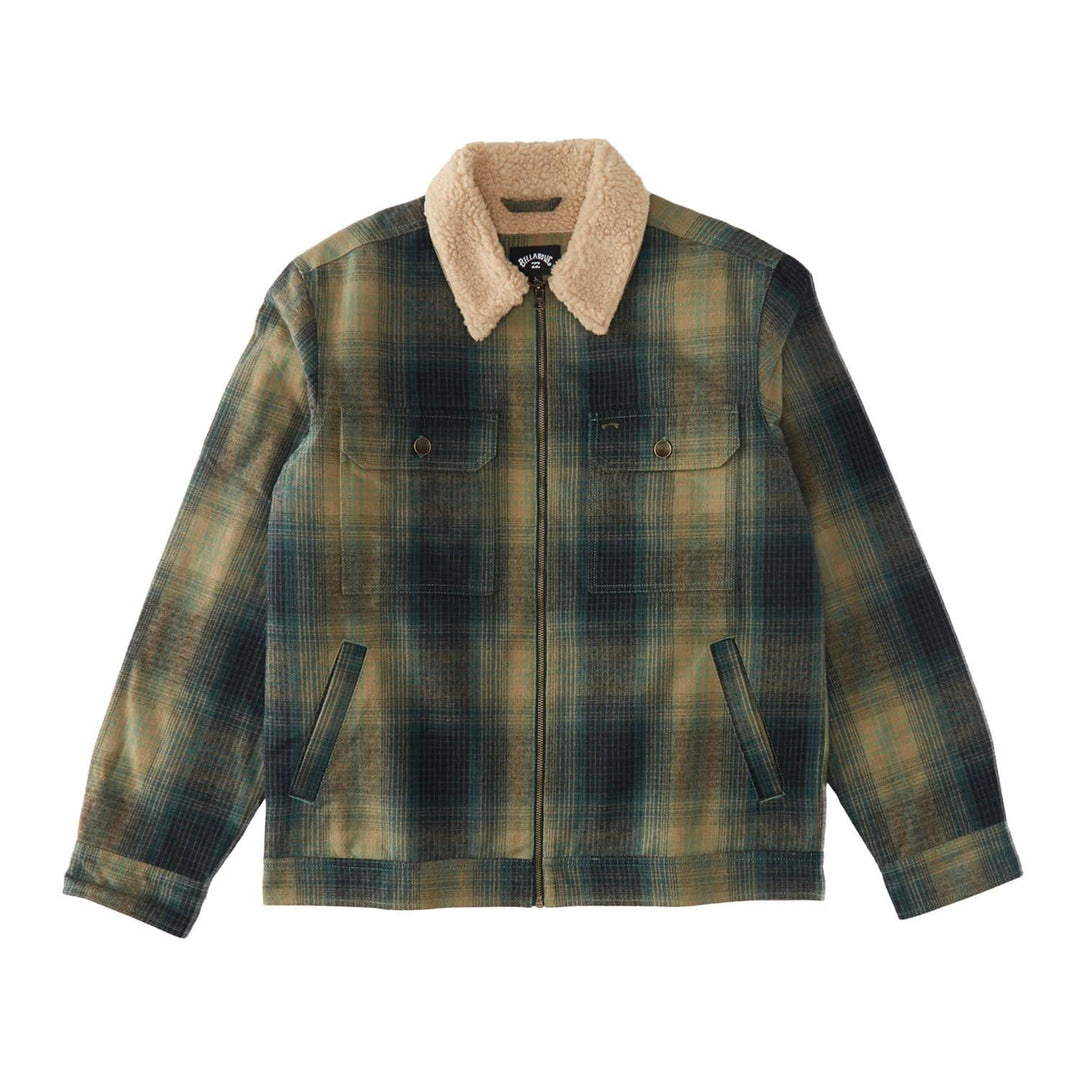Billabong Herren Barlow Sherpa Windbreaker, Dunkler Wald