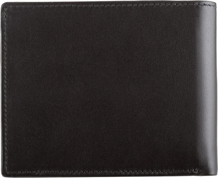 Sebastian Sturm Geldbörse Pedro | Echtes Holz und Leder in Schwarz | Portemonnaie Brieftasche Geldbe