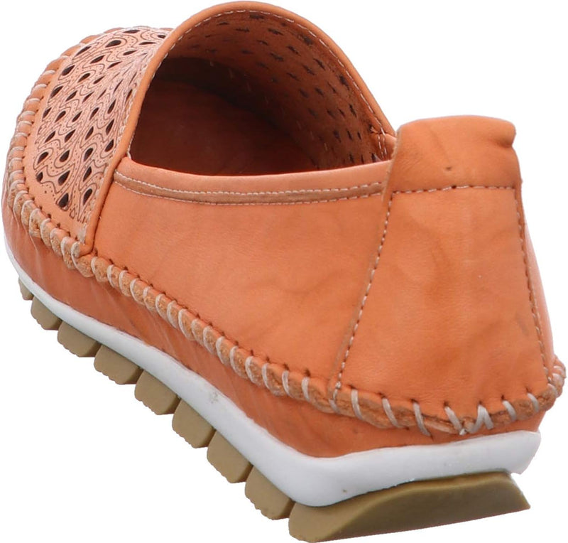 Gemini 003128-01 Schuhe Damen Ballerina Mokassins Slipper 39 EU Orange, 39 EU Orange