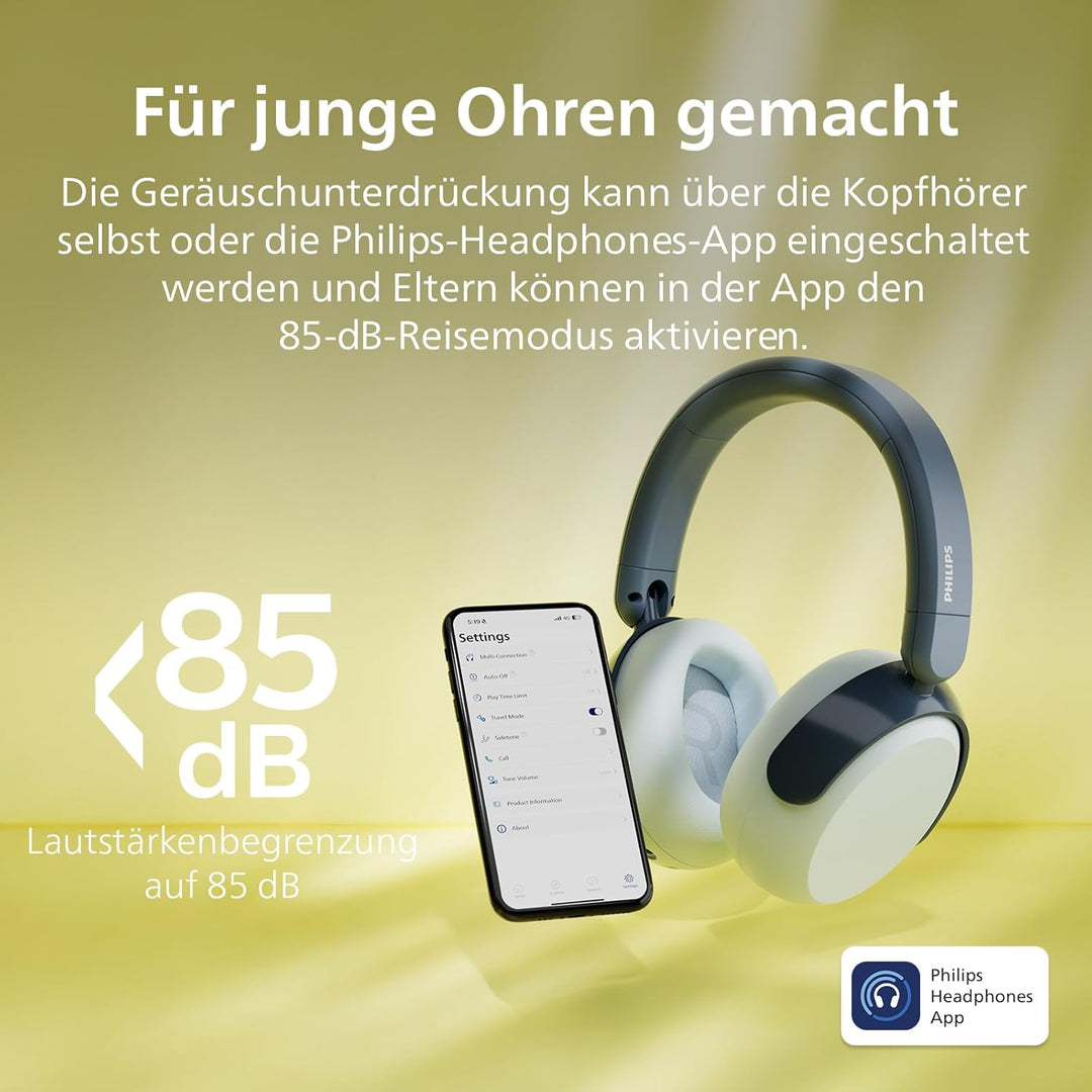 Philips TAK5500RT 5500-Serie geräuschunterdrückende, kabellose, ohraufliegende Bluetooth-5.4-Kopfhör