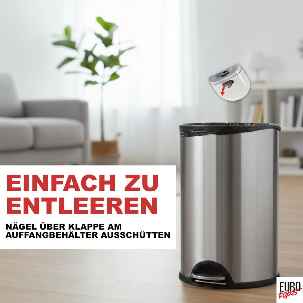 EUROtops Nageltrimmer mit LED-Licht – Elektrischer Nagelschneider für Finger- und Fussnägel, kabello