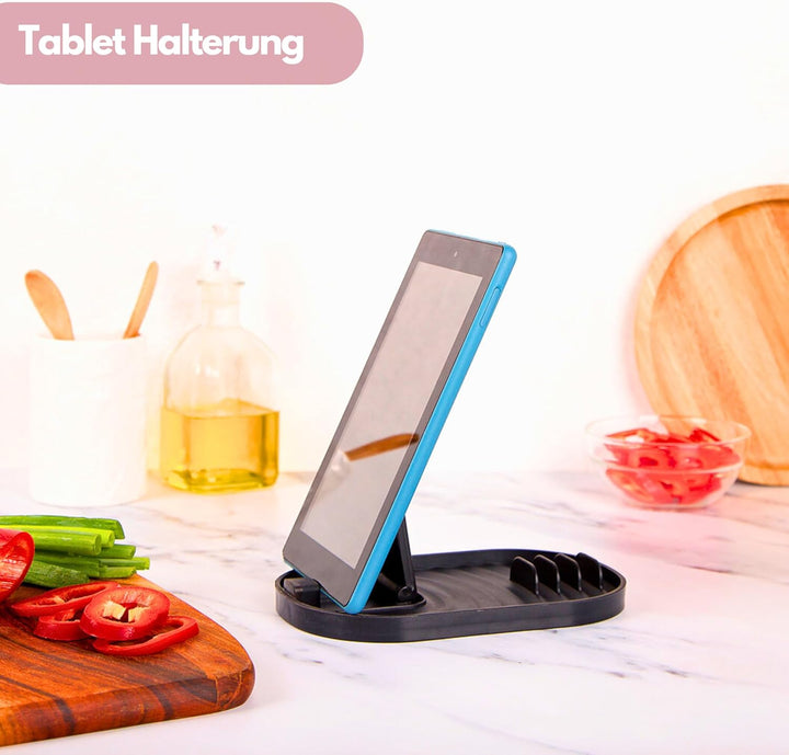 H E L P Y® Löffelablage für Ordnung in der Küche - Topfdeckelhalter & Kochlöffelablage in einem - Ab