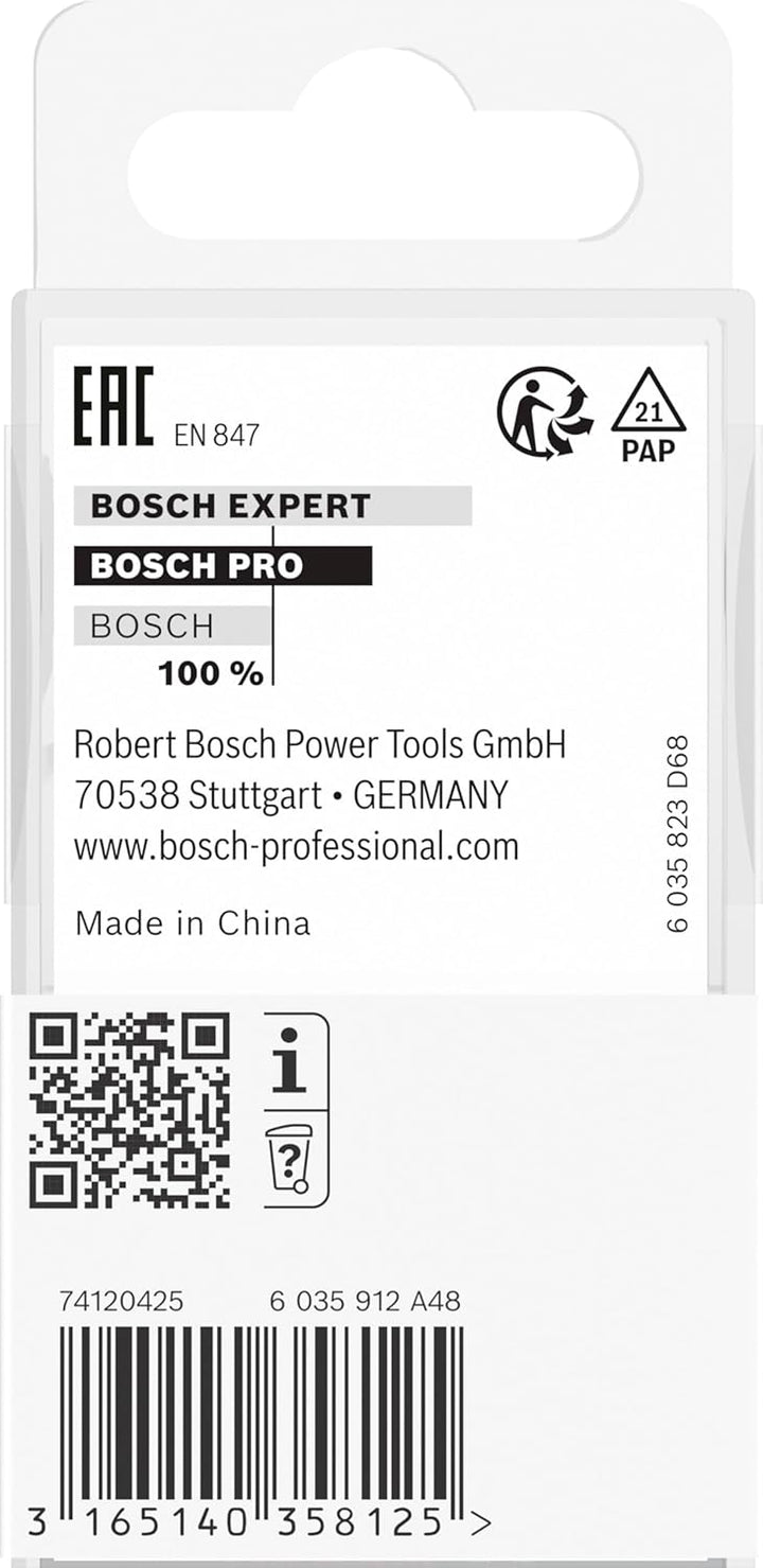 Bosch Professional Fasefräser Standard for Wood (für Holz, Ø 23,7 mm, Arbeitslänge 12 mm, 25° Winkel