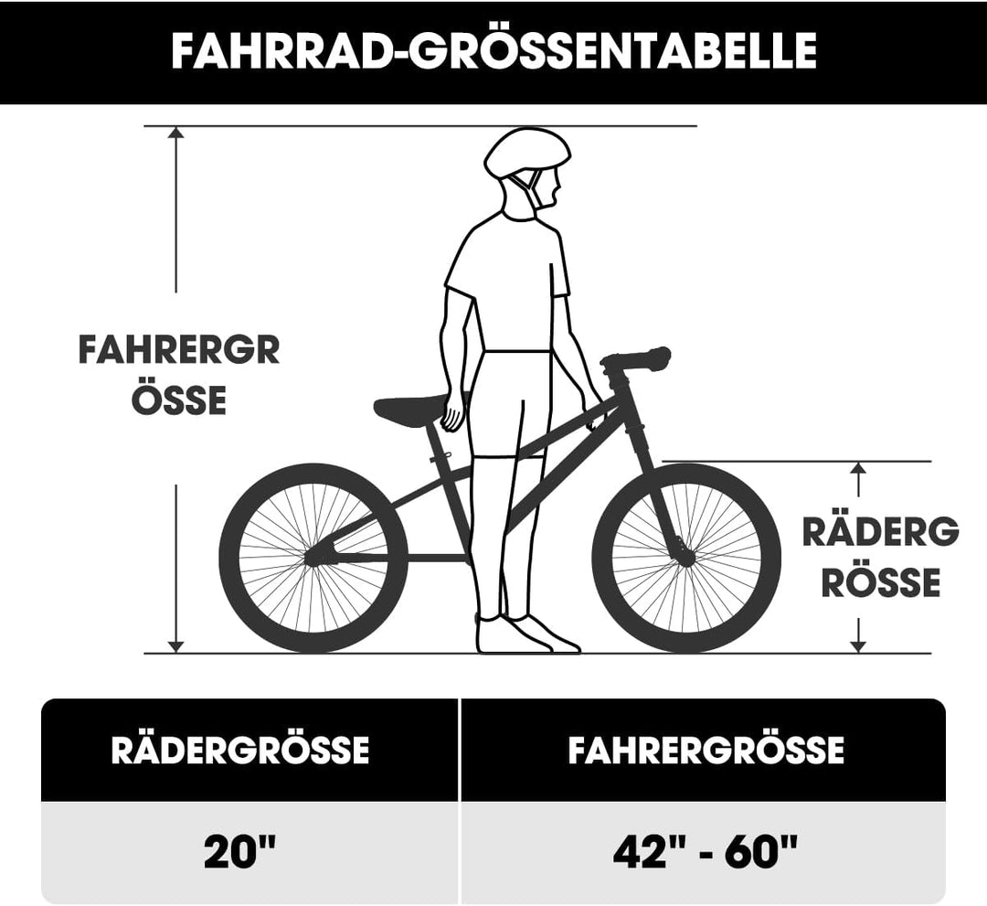Hiland 20 Zoll Mountainbike für Kinder, Kinderfahrräder für Jungen und Mädchen, mehrere Farben Mintg