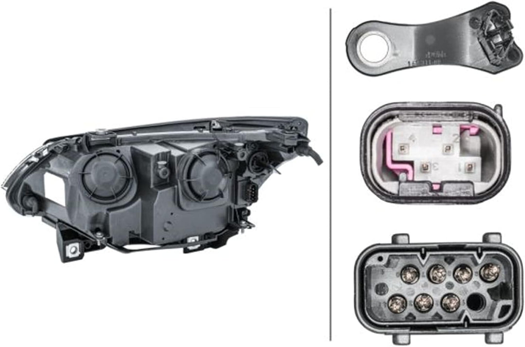 HELLA 1EF 008 673-081 Halogen-Hauptscheinwerfer - rechts - für u.a. BMW 5 (E60), Rechts
