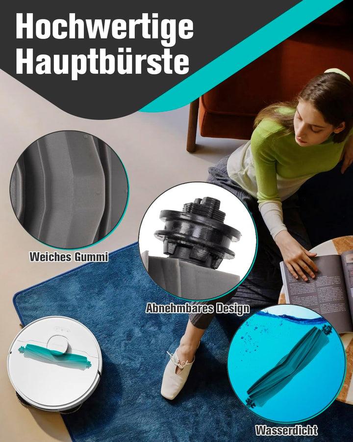 Zubehörset für Dreame L10s Ultra Gen 2/L10s Pro Ultra Heat/Mova E30 Ultra/X30 Ultra, 1 Hauptbürste,