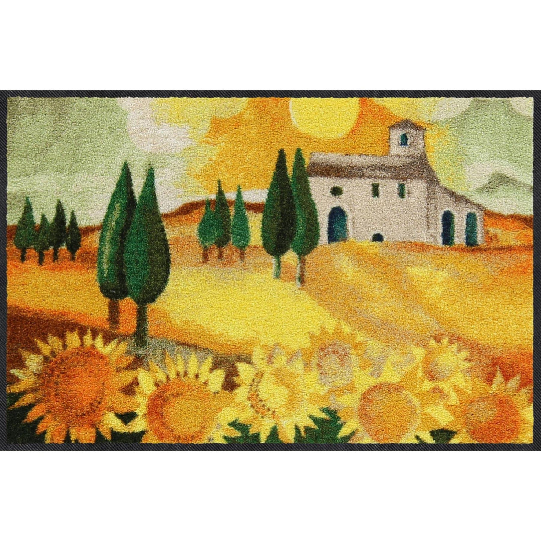 Salonloewe Rosina Wachtmeister Nuovo Girasole Fussmatte waschbar 050 x 075 cm Fussabtreter Schmutzfa