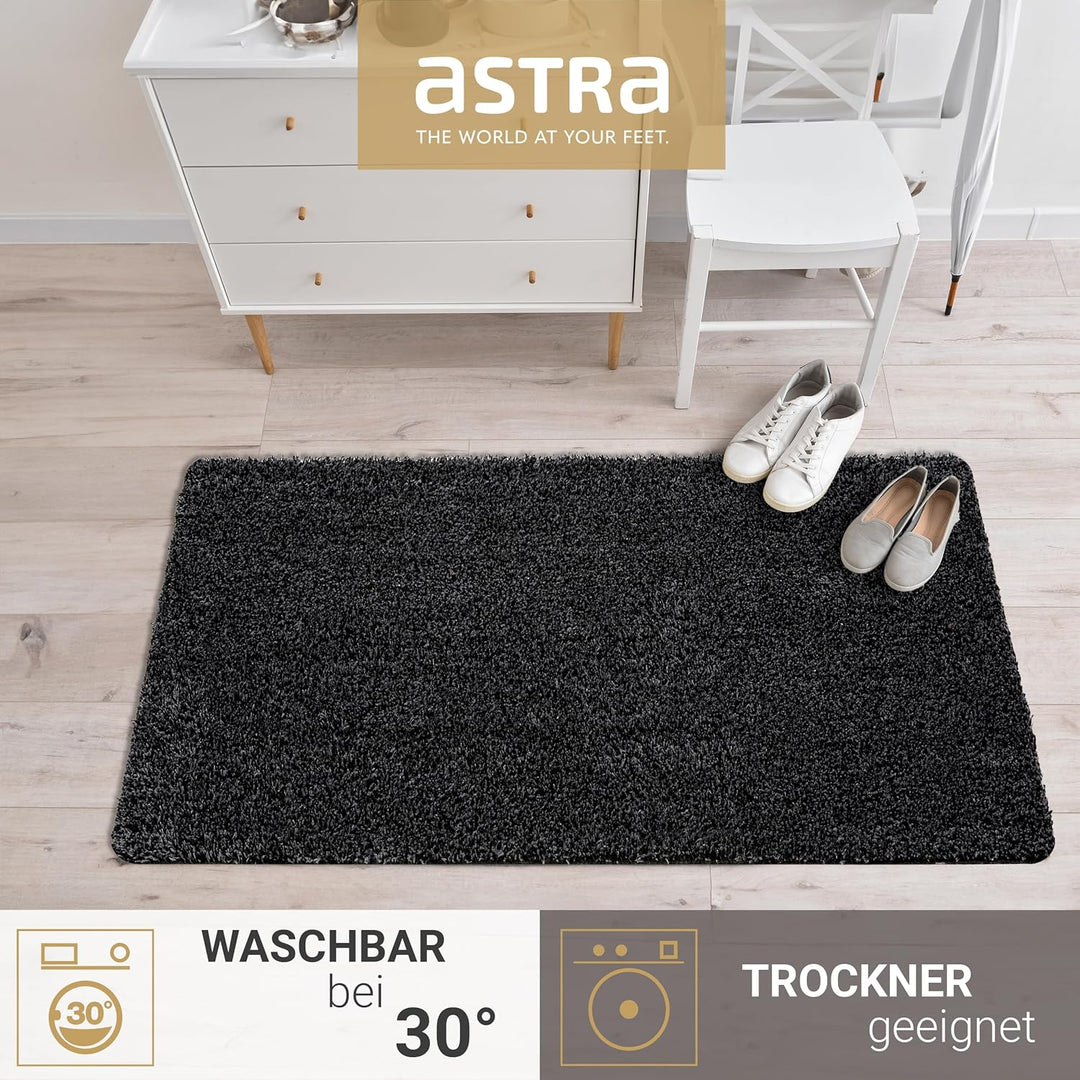 Astra Fussmatte innen rutschfest - nachhaltige Schmutzfangmatte waschbar bei 30°C - Türmatte PVC-FRE