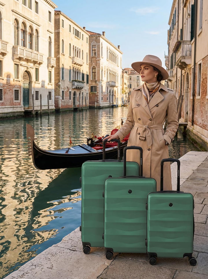SMARTBOX Hartschalen Koffer-Set 3-teilig für Damen & Herren | leichte & stabile Reise-Trolleys aus h