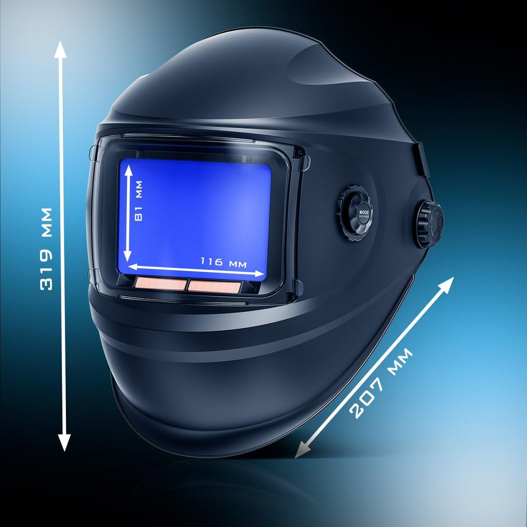 STAHLWERK Automatik-Schweisshelm BOOSTER 3-in-1 Schweisserhelm | Schweissermaske mit True-Colour-Ech