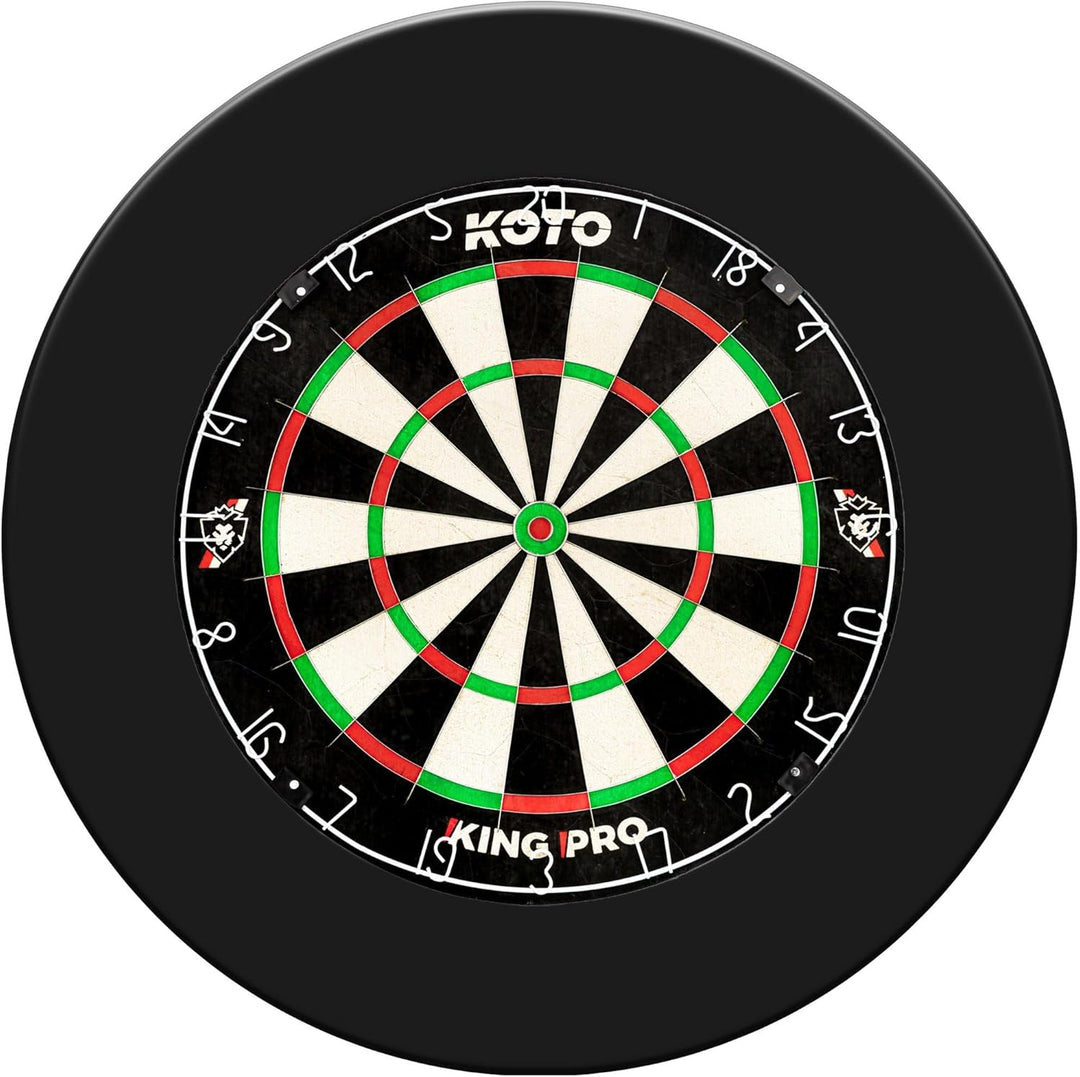 KOTO - King Pro + Dartbord Surround, Hochwertiger Dart Surround für alle Dartscheiben, Dart Auffamgr