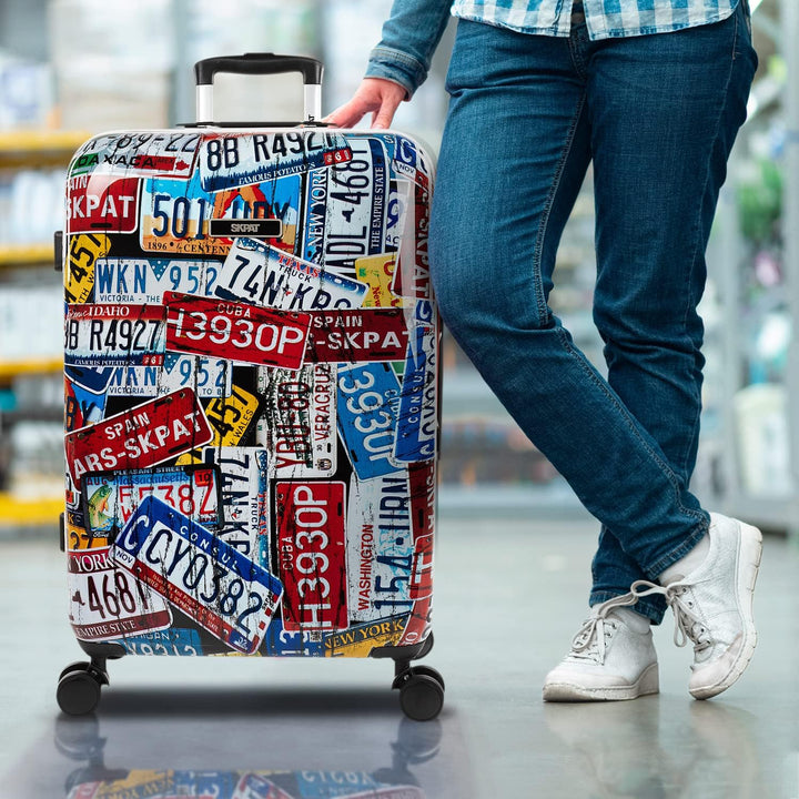 SKPAT - Koffer Mittelgross - Polycarbonat hochwertiger und Stabiler reisekoffer mit Rollen - Koffer