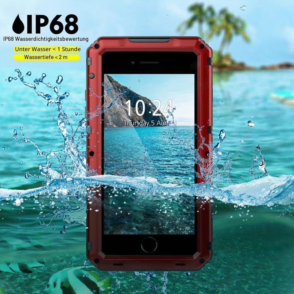Beeasy für iPhone SE 2020/2022 Hülle, iPhone 8/7 Hülle Wasserdicht Outdoor Case Stossfest Panzerhüll