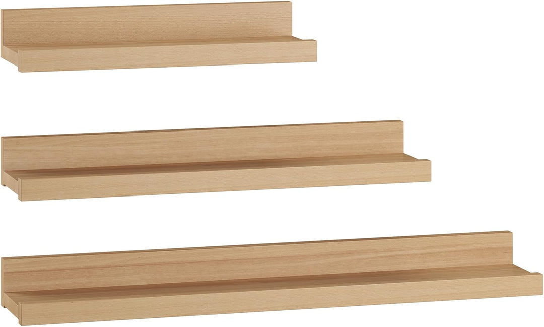 Erst-Holz Bucheablage Regal Fotoleiste für Bilder Bücher und Deko in DREI verschiedenen Längen V-90.