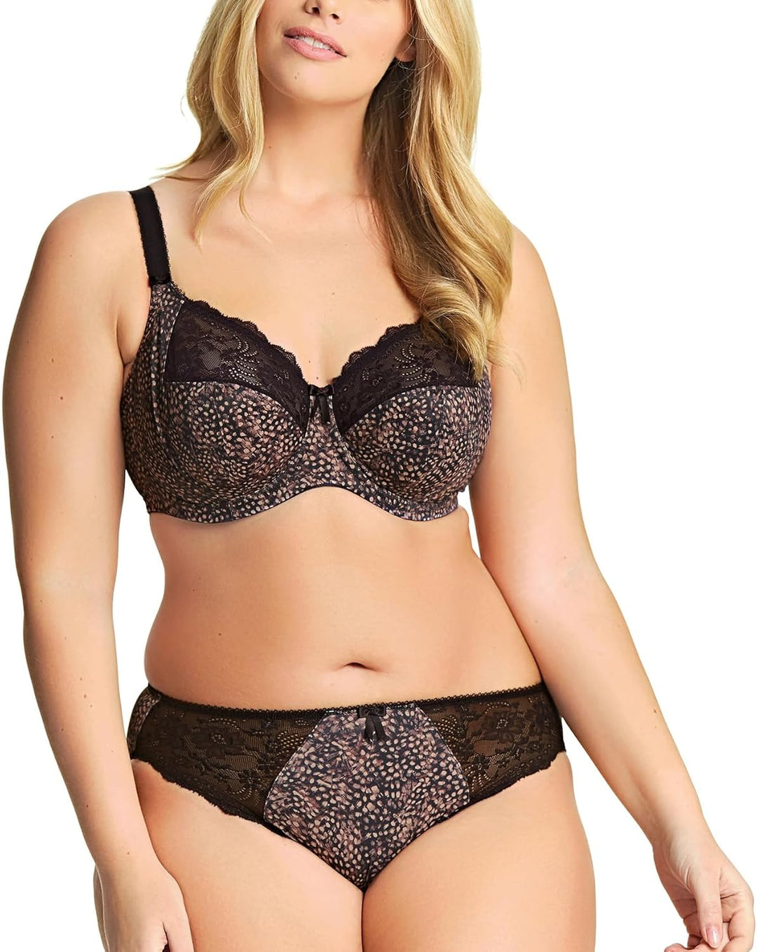 ELOMI Damen Cate Full Coverage Underwire Bra Vollschalen BH, Undurchsichtige 42FF Ebenholz, 42FF Ebe