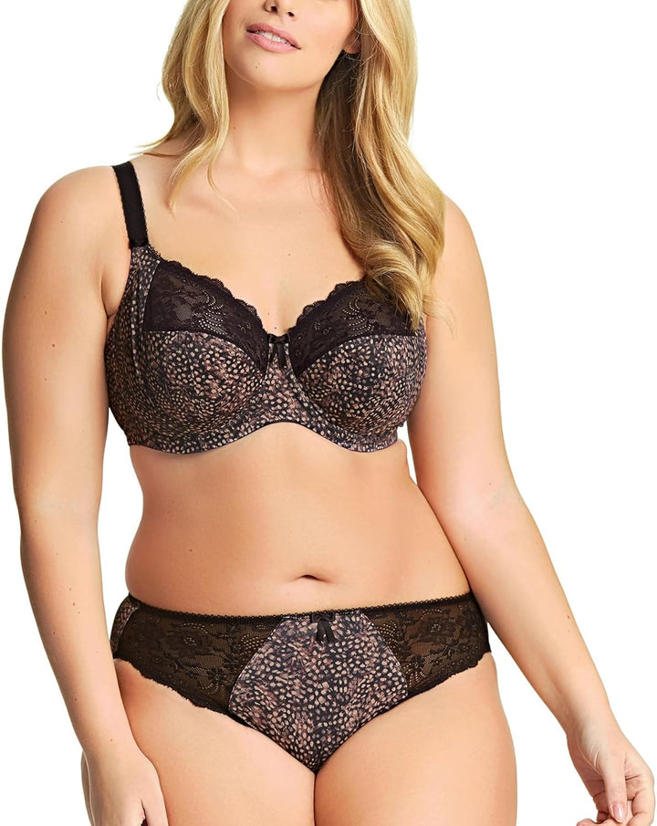 ELOMI Damen Cate Full Coverage Underwire Bra Vollschalen BH, Undurchsichtige 42FF Ebenholz, 42FF Ebe