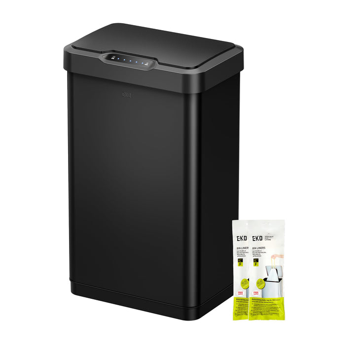 EKO Mirage-T 50L Mülleimer mit Sensor, Edelstahl Automatischer Abfalleimer für die Küche, rechteckig