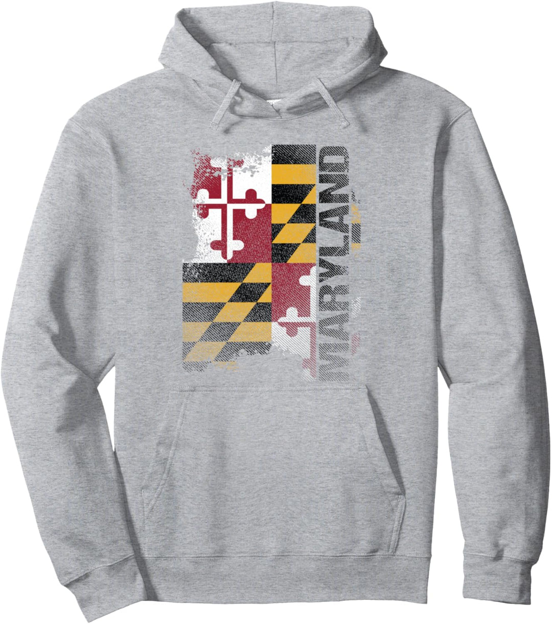 Maryland Souvenir State Flag Gift Pullover Hoodie