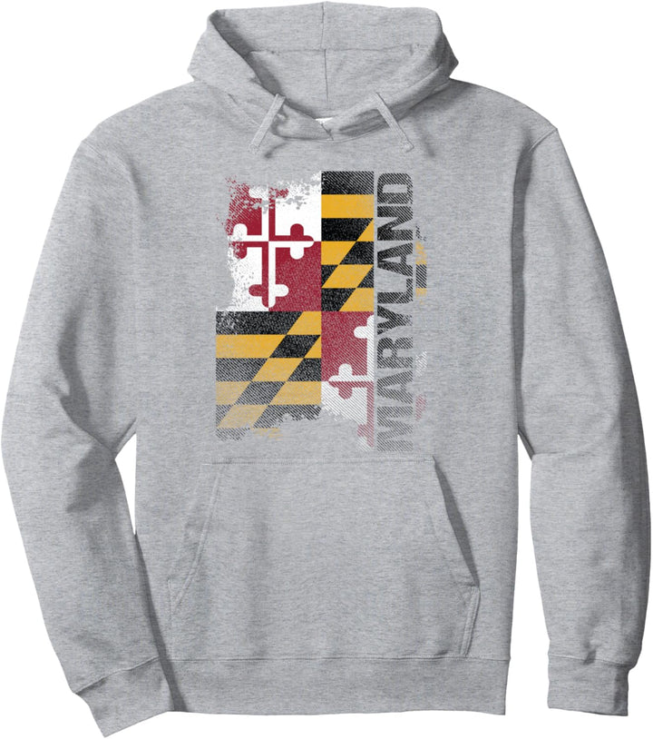 Maryland Souvenir State Flag Gift Pullover Hoodie