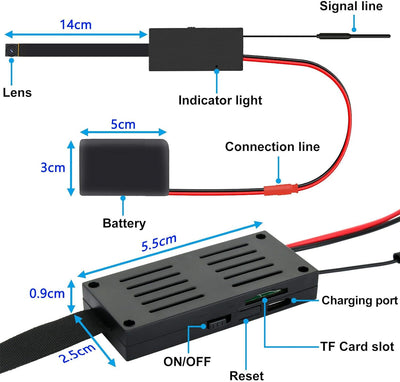 Mini Überwachungskamera 4K Mini kameras Sicherheit Klein Bewegungserkennung Kameras Videokamera für