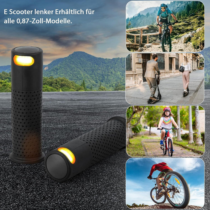E Scooter Blinker, Griff Licht Roller Blinker Licht Indikator Licht Griff mit wiederaufladbarer Fern
