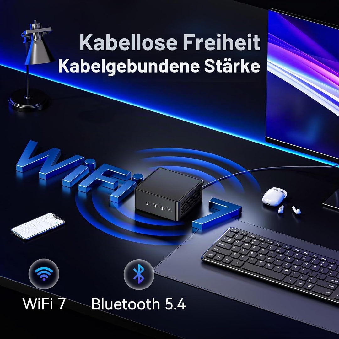 Intel NUC 15 PRO, für ASUS NUC 15 PRO Mini PC – mit Ultra 7 255H, 32GB RAM &amp; 1TB SSD, Win 11 Pro, In