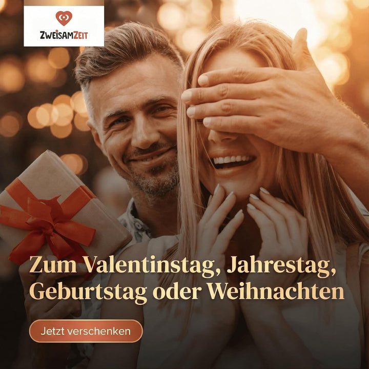 ZweisamZeit - Spiel für Paare zu zweit | Mit lustigen Aufgaben & Fragen | Pärchen Geschenke für Freu