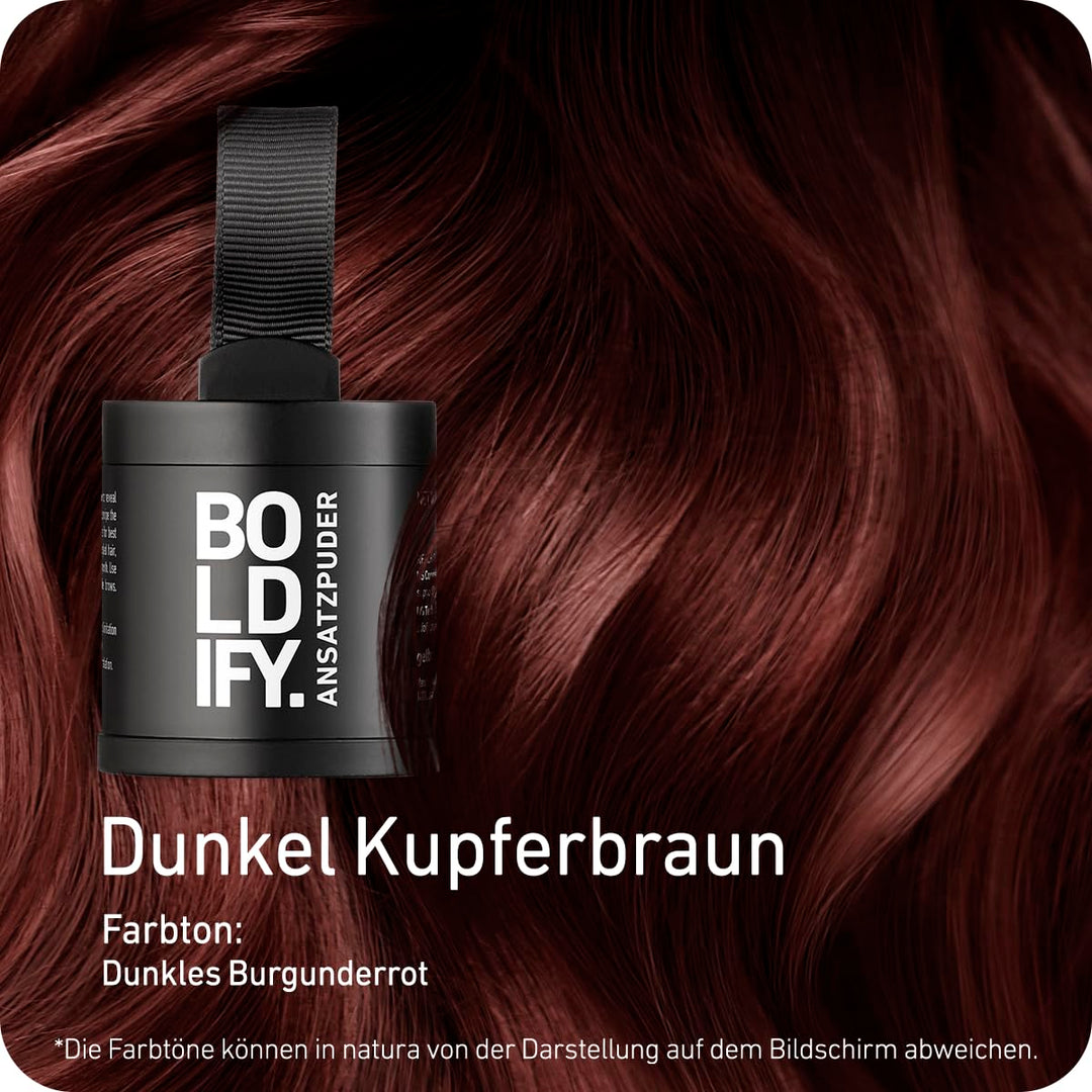 BOLDIFY Ansatzpuder ﻿Grosspackung - Haar Concealer zur Haarverdichtung für Frauen und Männer, Grauab