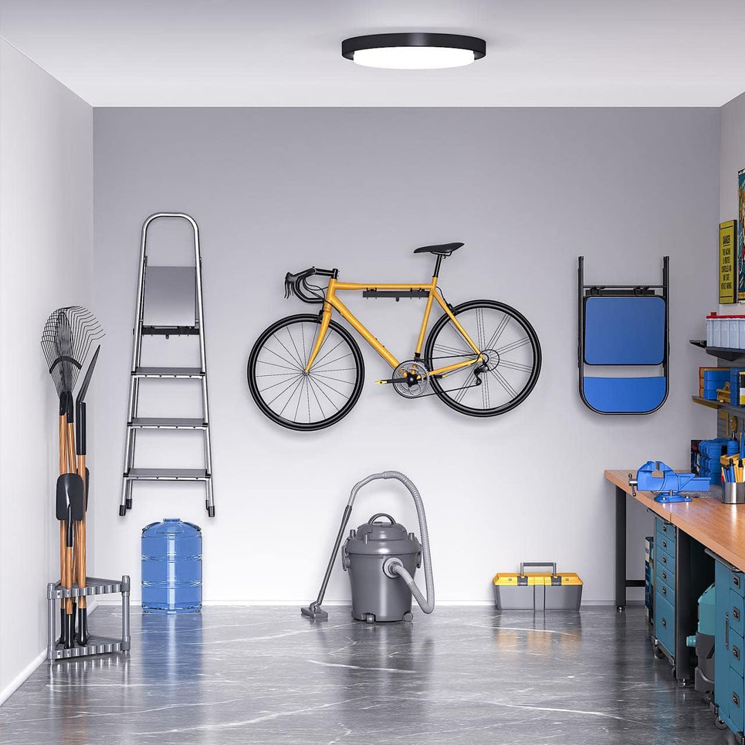 Bomclap Garagen Gerätehalter 46 inch, Metall Wandhaken 12 Haken Werkzeugregal Wand Werkzeughalter fü