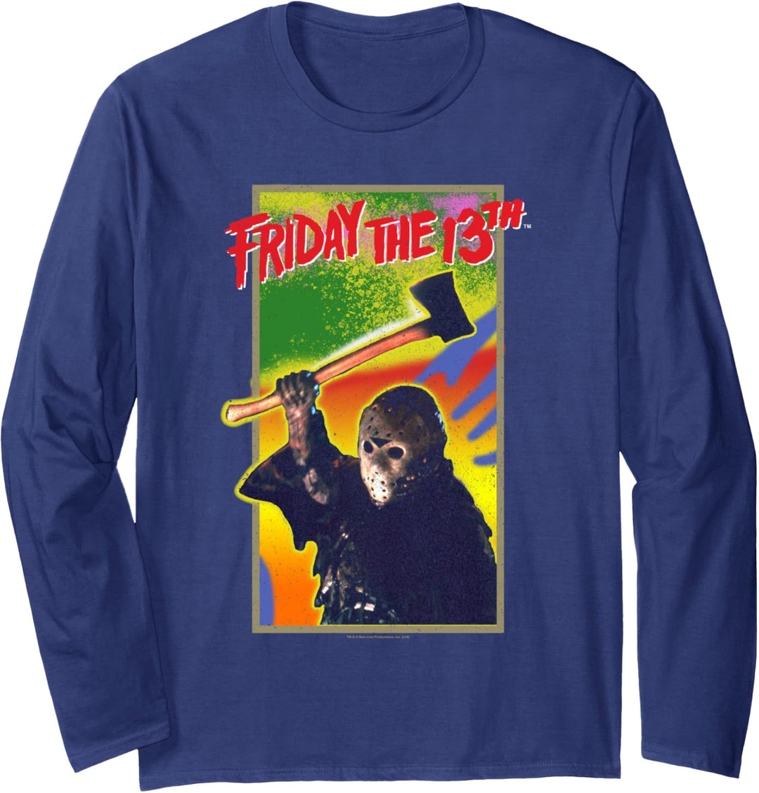 Friday the 13th Retro Game Langarmshirt