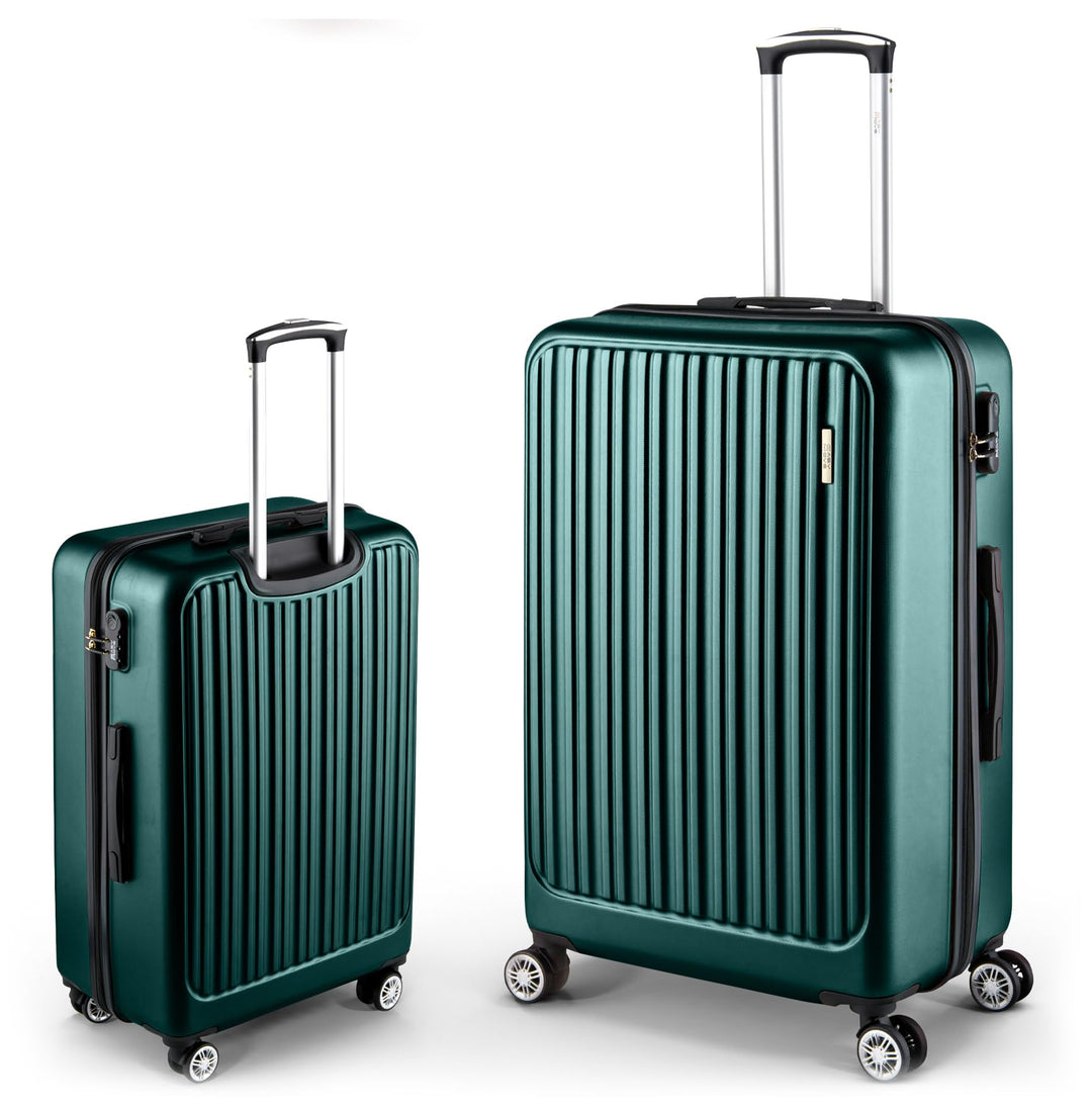 ABS Hartschalenkoffer - Ergonomisch & Sicher - Grosser Trolley Koffer mit 360° Rädern, Zahlen-Schlos