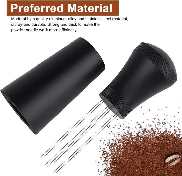 WDT Tool, Aufgerüstet WDT Tool Espresso Nadel mit 7 Feinen Nadeln, Kaffee Tamper Espresso Nadel, Kaf