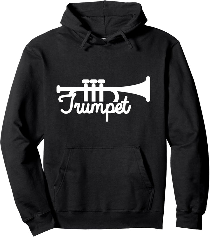 Trompete Blasinstrument Blasmusik Blasorchester Jazz Musiker Pullover Hoodie