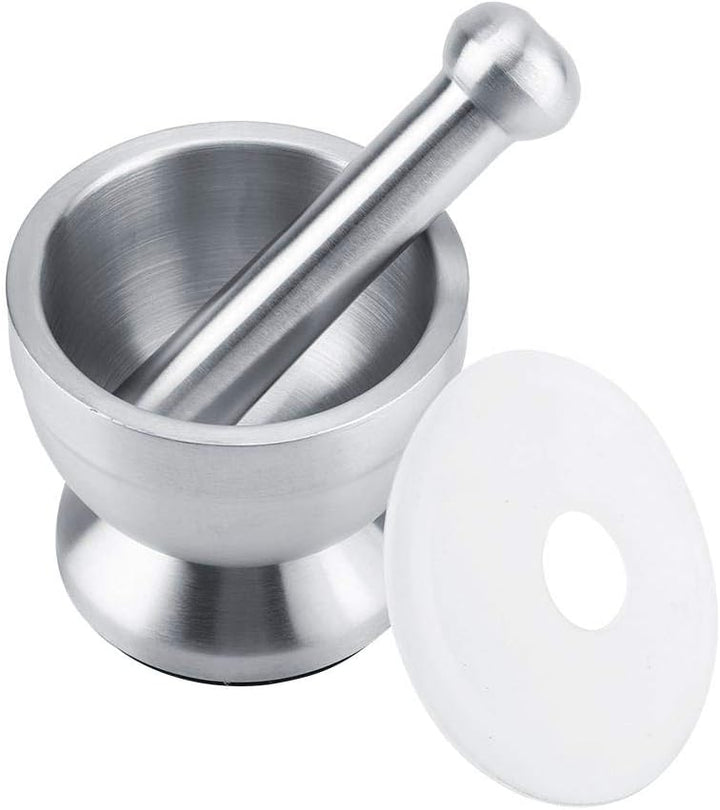 Edelstahl Mörser Stössel Set Knoblauch Kräuter Crushing Mahlen Pestles Komfortable Grip Gewürzmühle