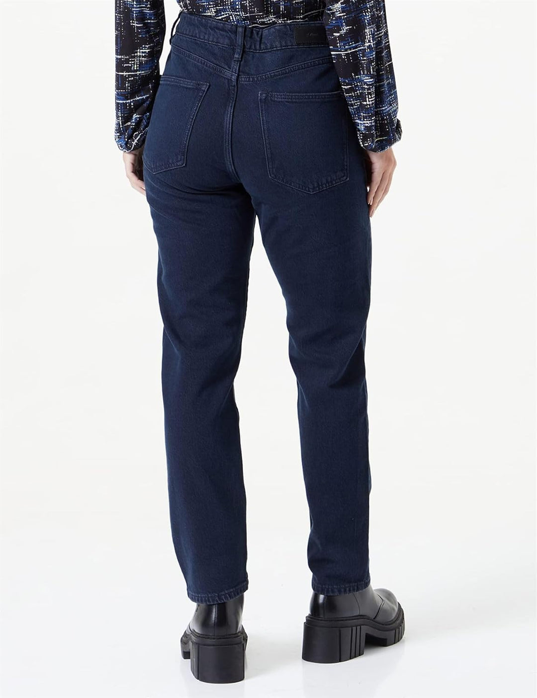 S. Oliver 7/8 Damen Jeans Hose Franciz 7/8 Stretchdenim Darkgrey 34 Blau 56z4, 34 Blau 56z4