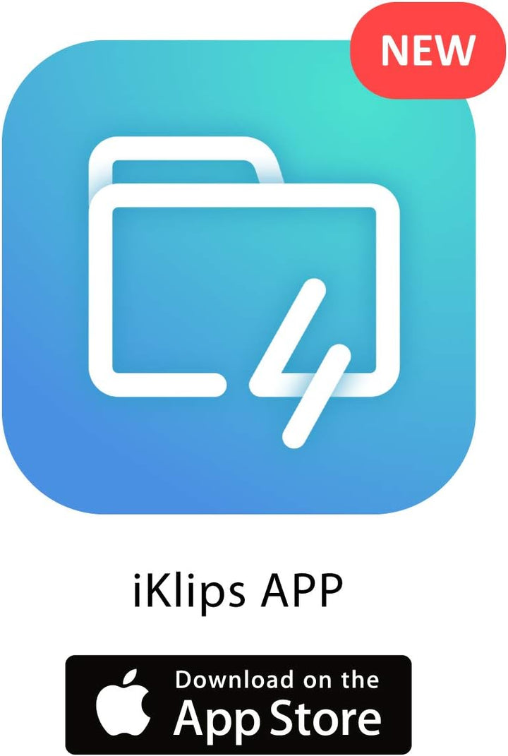 ADAM ADRAD64GKLDPRX Elements iKlips Duo+ 64GB USB-Speicherstick 3.1 auf Lightning für Apple iPhone/i