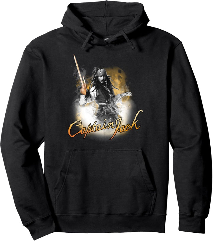 Disney Pirates of the Caribbean Captain Jack Poster Pullover Hoodie