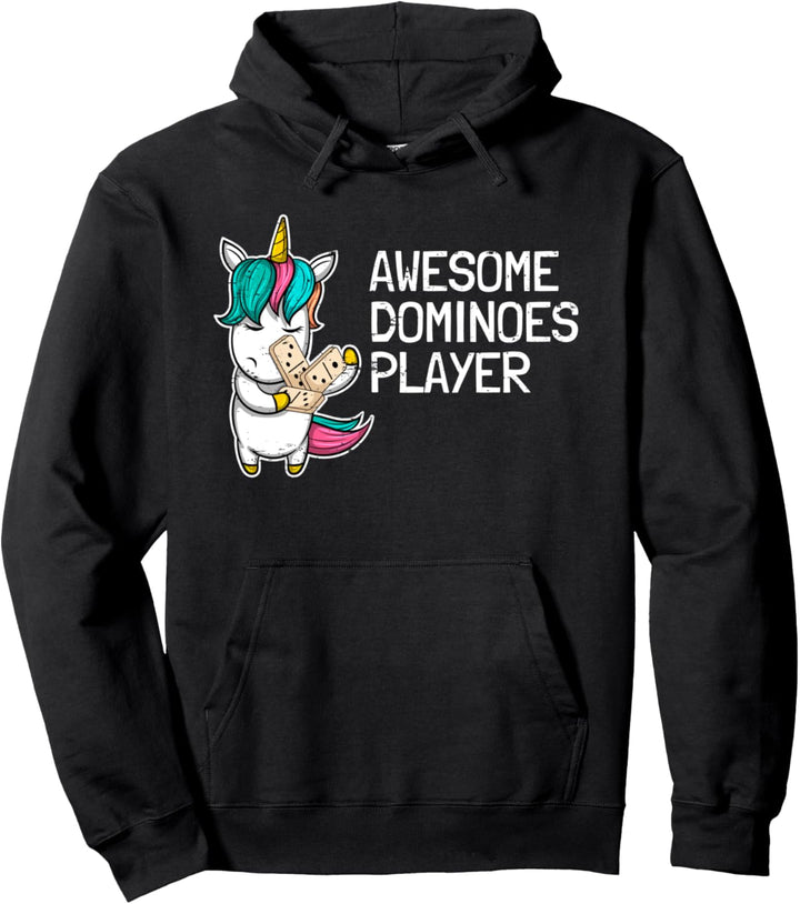 Bester Domino-Spieler Domino-Spiel I Süsses Dickes Einhorn Pullover Hoodie