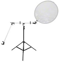 Walimex Stativ Trireflektor mit Ausleger Trireflektor 2x170 + 1x50 cm Durchmesser, Trireflektor 2x17