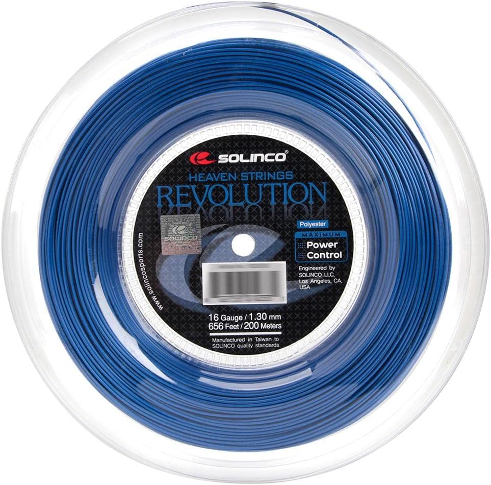 Solinco Revolution 200M Blau Tennis Saitenrolle 200m Monofil Blau 200 m, 200 m