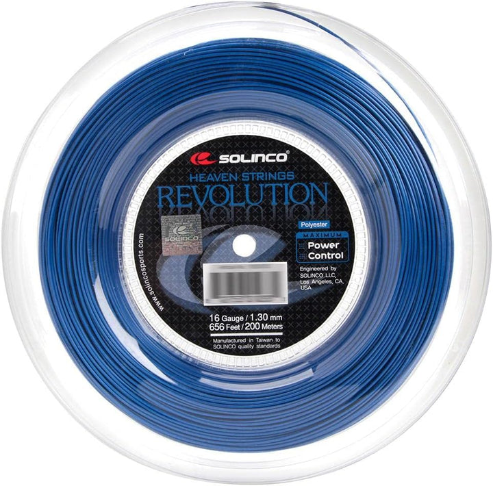 Solinco Revolution 200M Blau Tennis Saitenrolle 200m Monofil Blau 200 m, 200 m