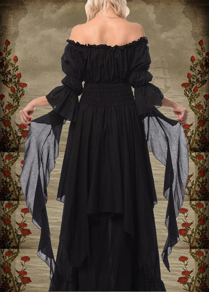 Halloween Kostüm Damen Renaissance Retro Gothic Viktorian Halloween Karneval Party Cocktailkleid Sch