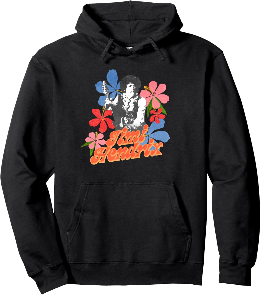 Jimi Hendrix 60er Jahre inspirierte Blume Pullover Hoodie