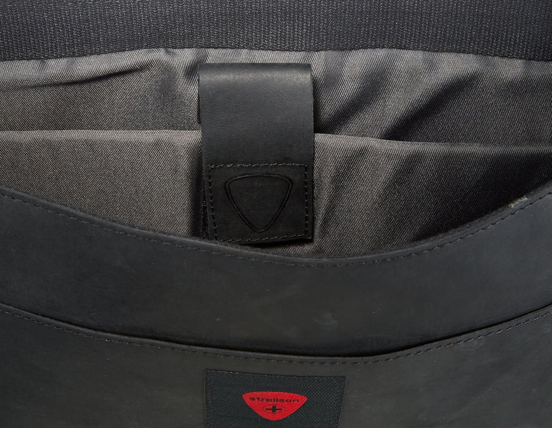 Strellson Herren Messenger Richmond Tasche aus Leder Schwarz (Black 900), Schwarz (Black 900)