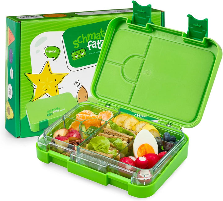 schmatzfatz Lunchbox für Kinder, Lunchbox, Bentobox, bunt, Lunchbox für Kinder, BPA-frei, Lunchbox,