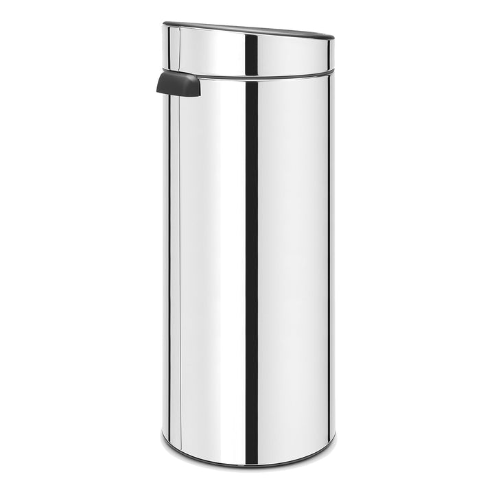 Brabantia 115325 Touch Bin New mit herausnehmbaren Kunststoffeinsatz, Brilliant Steel, 30 l Brillian