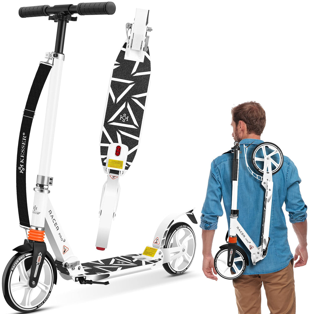 KESSER® Cityroller Scooter 205mm Räder PU Big Wheel - Pro-S Tretroller mit Doppel Federung, City-Rol